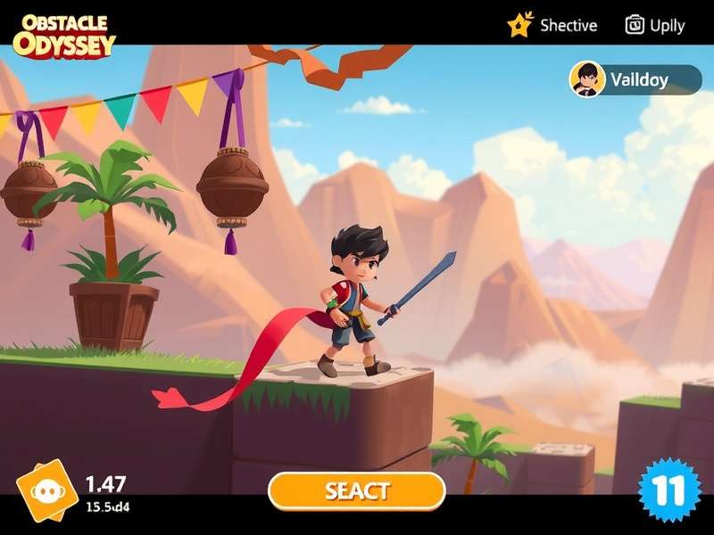 Obstacle Odyssey Character Selection Screen