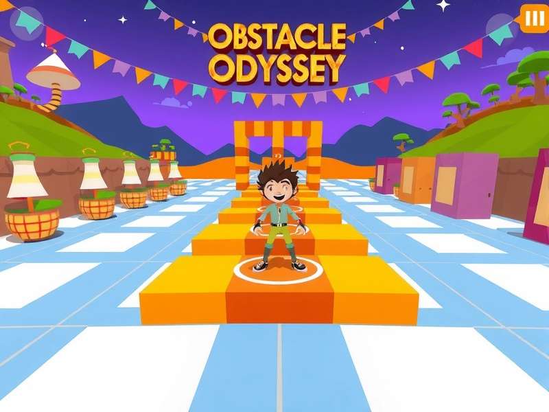 Obstacle Odyssey Game Screenshot